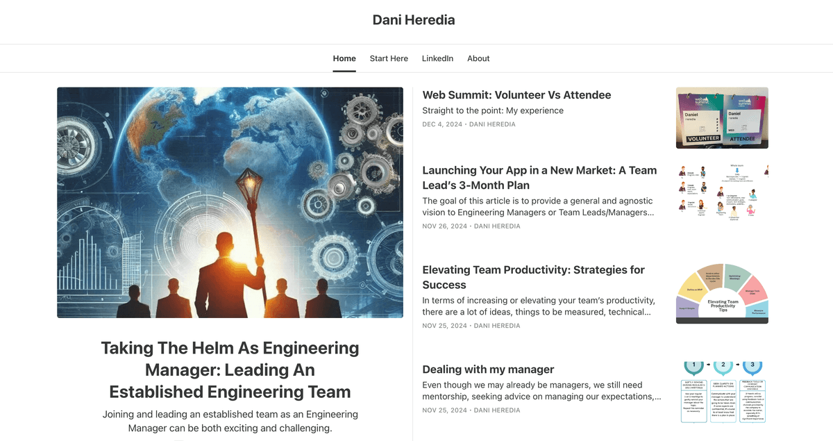 Notes on High Performance Teams newsletter by Daniel Heredia — engineering leadership insights